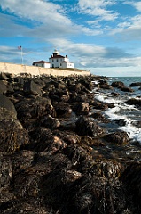 Low Tide at Watch Hill Light in Rhode Island